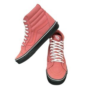 Vans Sk8-HI Reissue Faded Rose Black Outsole Sneakers Unisex M-7.5 W-9